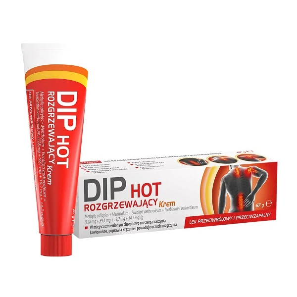 Dip Hot Rozgrzewający, krem, 67g