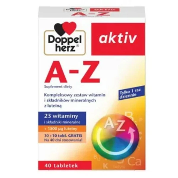 Doppelherz Aktiv, A-Z witaminy i minerały, 40 tabletek