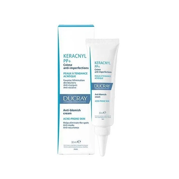 Ducray Keracnyl PP+, krem przeciw niedoskonałościom, 30ml
