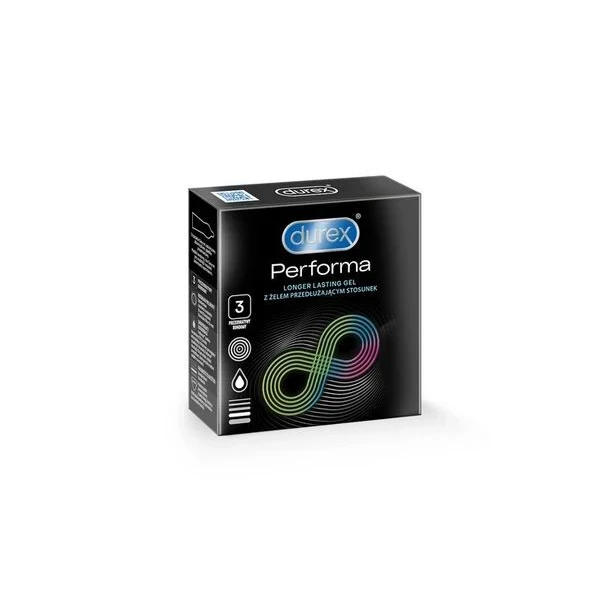 Durex, prezerwatywy lateksowe Performa, 3 sztuki