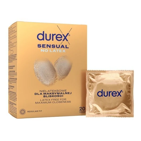 Durex, prezerwatywy nielateksowe Sensual, 20 sztuk