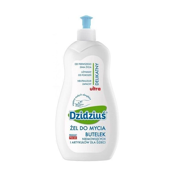 Dzidziuś, żel do mycia butelek, ultra delikatny, 500ml