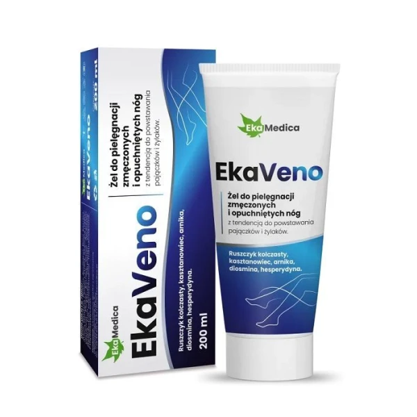EkaMedica, EkaVeno, żel do pielęgnacji zmęczonych i opuchniętych nóg, 200ml