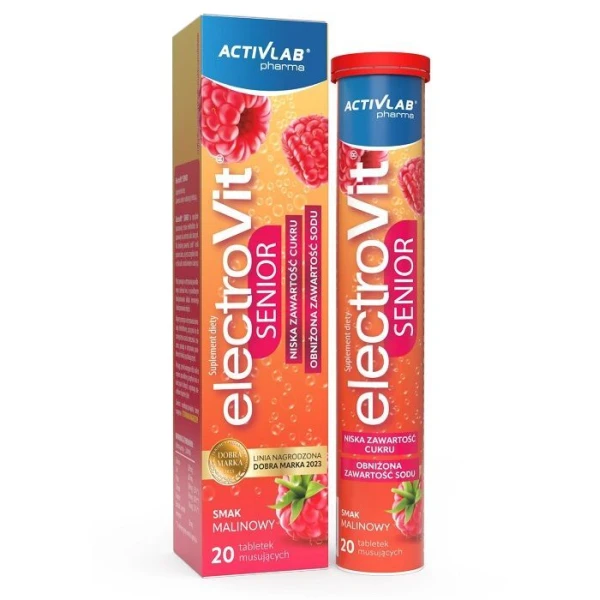 ElectroVit Senior, smak malinowy, 20 tabletek musujących