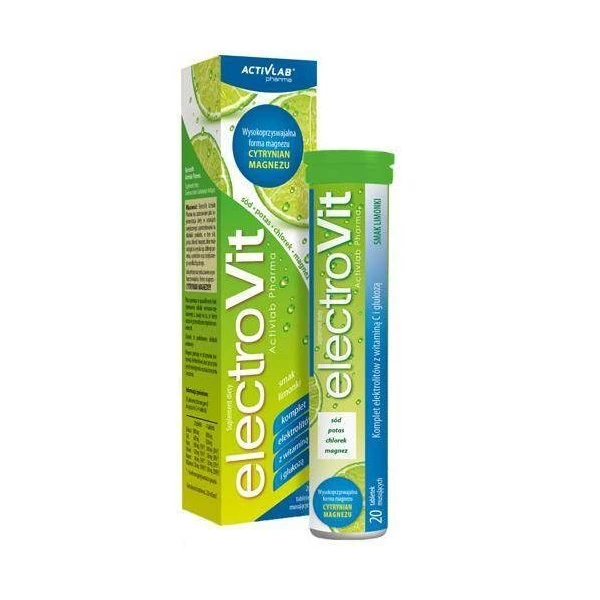 ElectroVit, smak limonki, 20 tabletek musujących