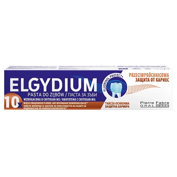 Elgydium Fluorinol Protect+, pasta do zębów przeciwpróchnicowa, 75ml