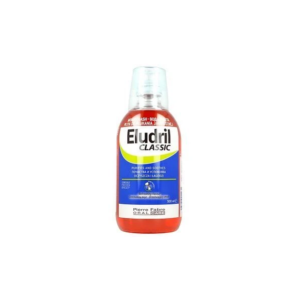 Eludril Classic, płyn do płukania jamy ustnej, 500ml