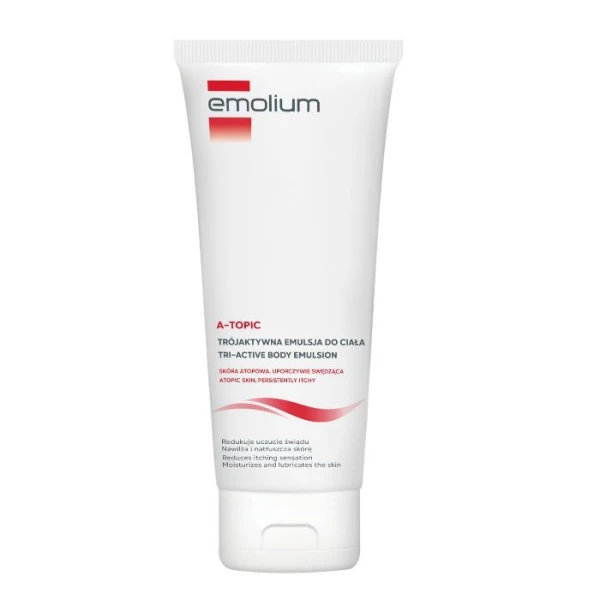 Emolium A-Topic, trójaktywna emulsja do ciała, od 1 miesiąca życia, 200ml