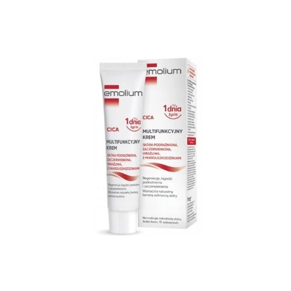 Emolium Cica, multifunkcyjny krem do skóry podrażnionej i zaczerwienionej, 40ml