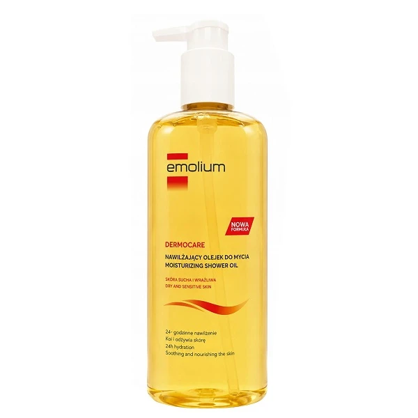 Emolium Dermocare, nawilżający olejek pod prysznic, skóra sucha i wrażliwa, 400ml
