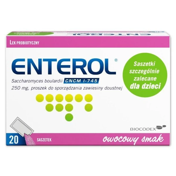 Enterol 250mg, proszek, 20 saszetek