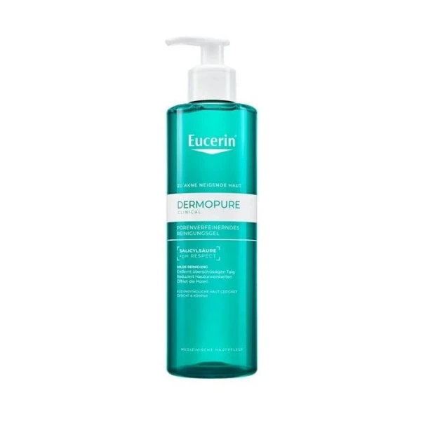 Eucerin DermoPure Clinical, żel oczyszczający do skóry trądzikowej, 400ml