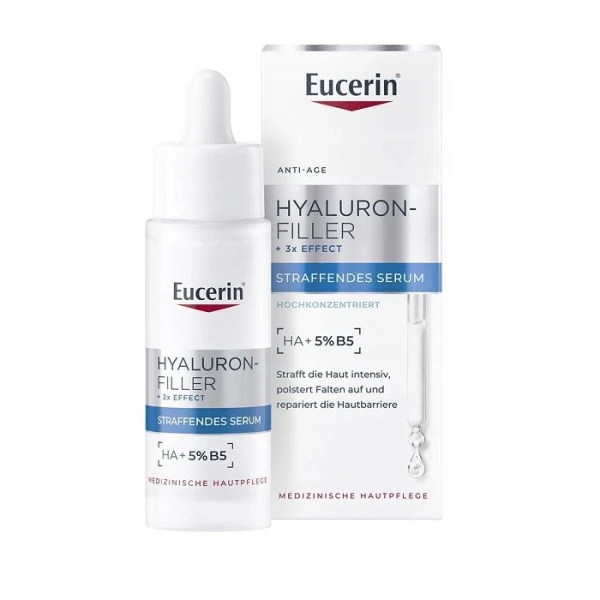 Eucerin Hyaluron-Filler + 3x Effect, serum intensywnie nawilżająco-regenerujące, 30ml