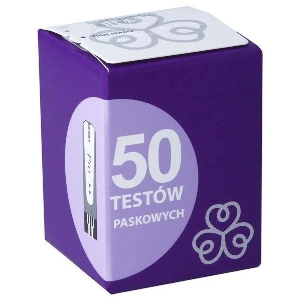 Evercare, test paskowy do glukometru, 50 sztuk