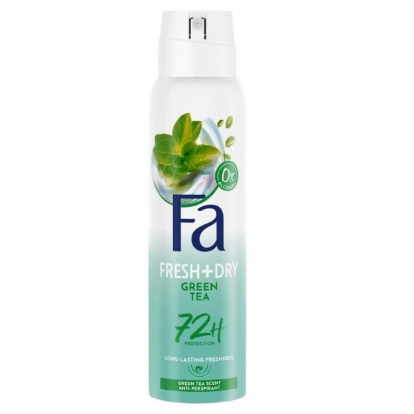FA, dezodorant w sprayu, Fresh & Dry Green Tea, 150ml