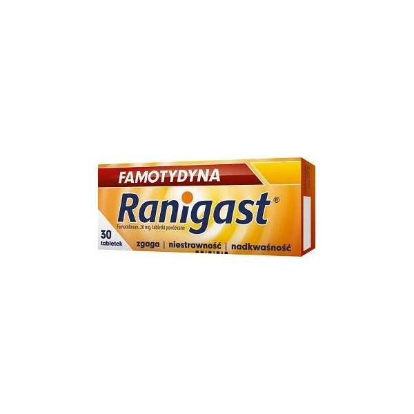 Famotydyna Ranigast 20mg, 30 tabletek