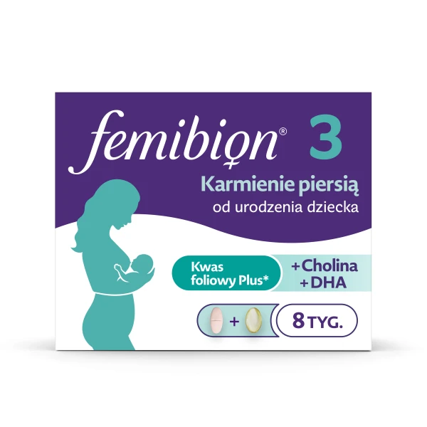 Femibion 3, Karmienie piersią, 56 tabletek i 56 kapsułek