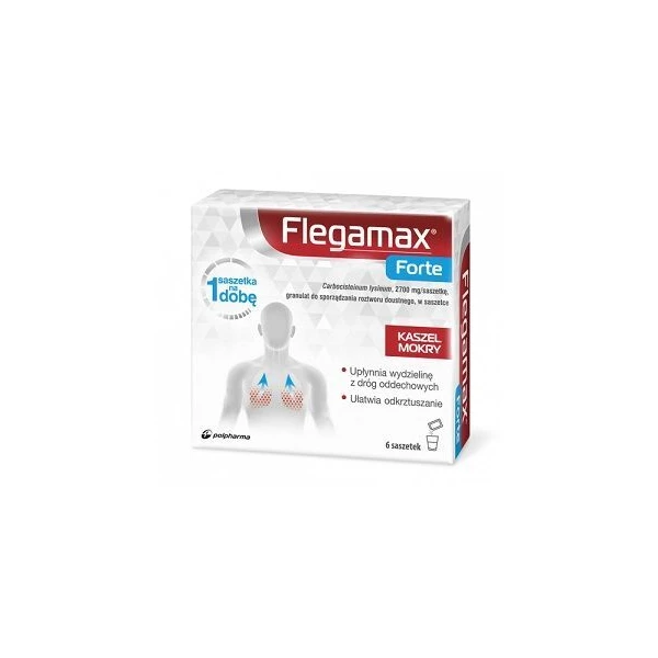 Flegamax Forte 2700mg/saszetkę, granulat do sporządzania roztworu, 6 saszetek