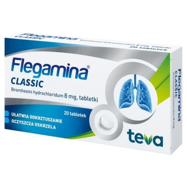 Flegamina 8mg, 20 tabletek