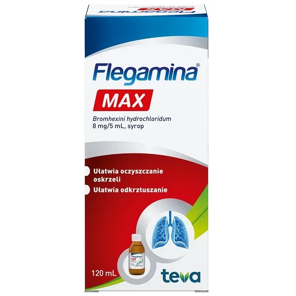 Flegamina Max 8mg/5ml, syrop, 120ml
