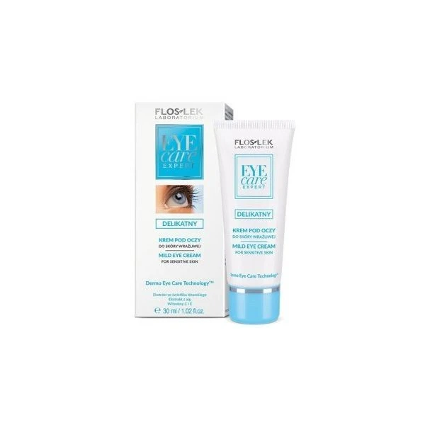 Flos-Lek Laboratorium, Eye Care Expert, delikatny krem pod oczy do skóry wrażliwej, 30ml