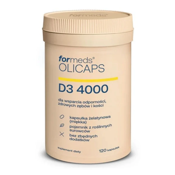 ForMeds Olicaps, D3 4000, 120 kapsułek