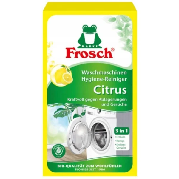Frosch, higieniczny środek do czyszczenia pralek, cytrynowy, 250g