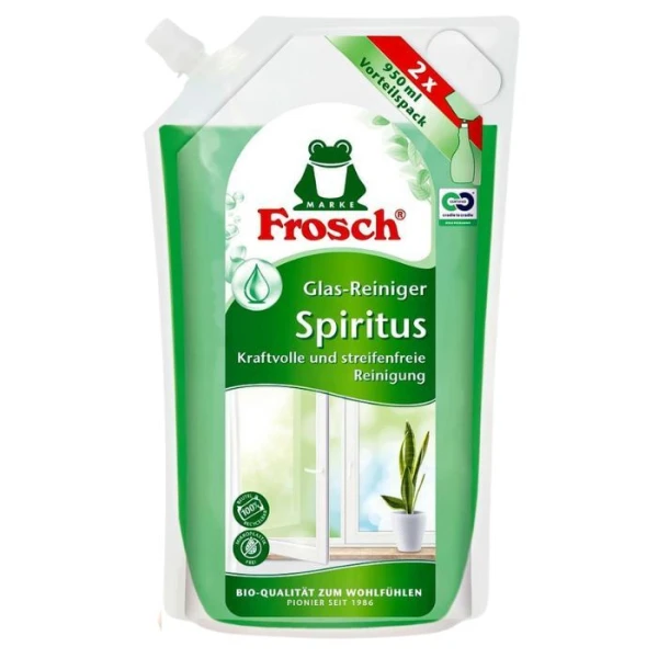 Frosch, płyn do mycia szyb Bio Spirit, zapas, 950ml