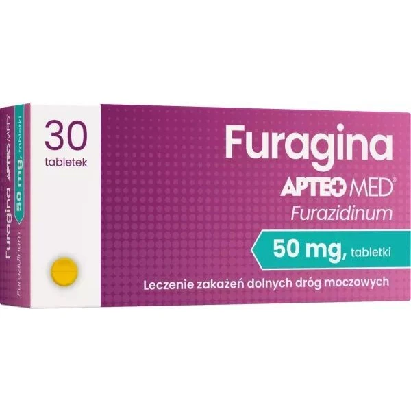 Furagina 50mg, Apteo Med, 30 tabletek