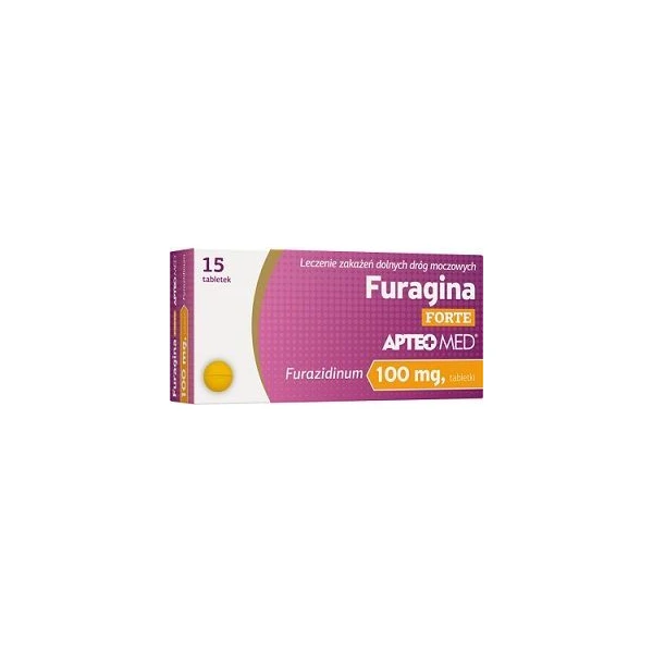Furagina Forte 100mg, Apteo Med, 15 tabletek