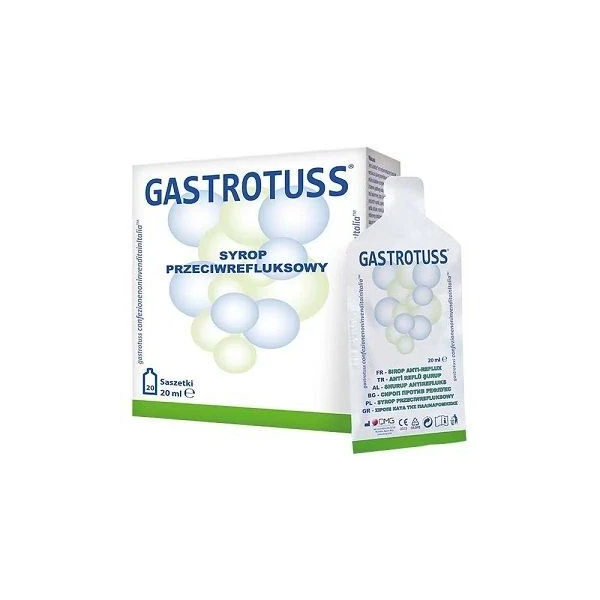 Gastrotuss, syrop przeciwrefluksowy, 20 saszetek po 20ml