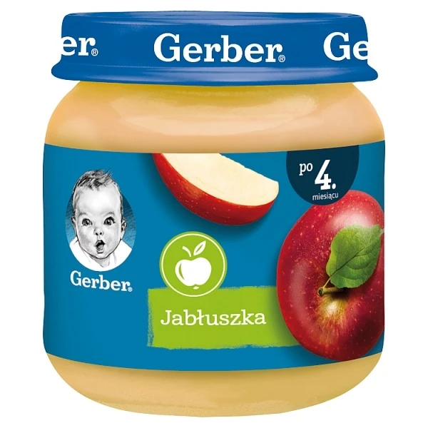 [DATA - 2026-09-30] Gerber, jabłuszka, po 4 miesiącu, 125g