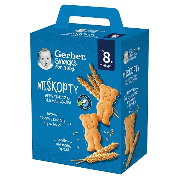 Gerber Miśkopty, herbatniczki, po 8 miesiącu, 180g