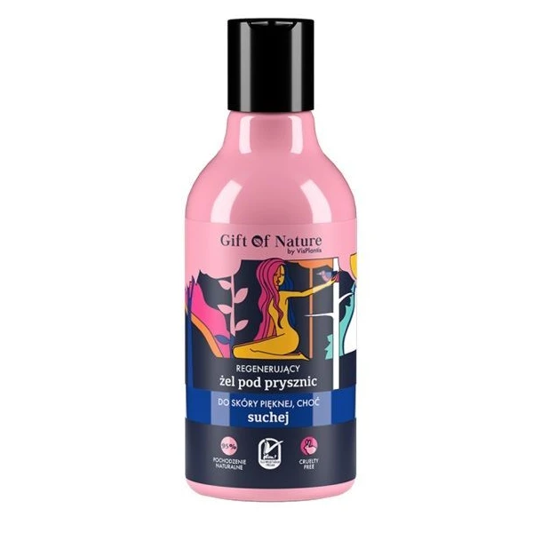Gift of Nature, regenerujący żel pod prysznic, skóra sucha, 300ml
