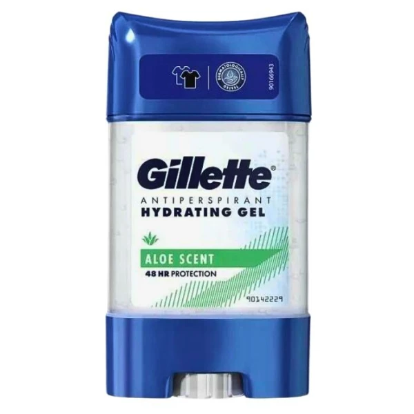 Gillette Aloe Scent, nawilżający antyperspirant w żelu, 48h, dla mężczyzn, 70ml