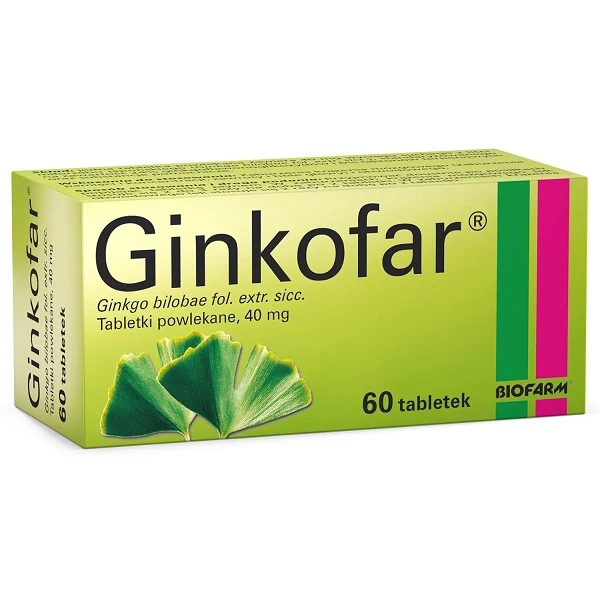 Ginkofar 40mg, 60 tabletek