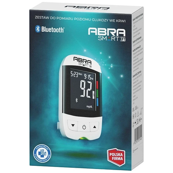 Glukometr, Abra Smart BT, 1 sztuka