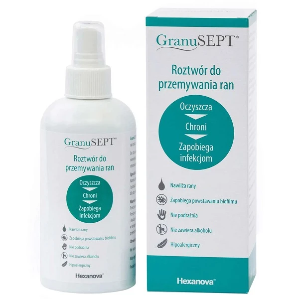 GranuSept, roztwór do przemywania ran, spray, 250ml