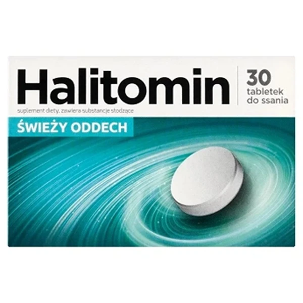 Halitomin, świeży oddech, 30 tabletek do ssania