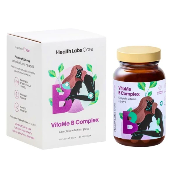 Health Labs Care, Vitamin B Complex, 60 kapsułek
