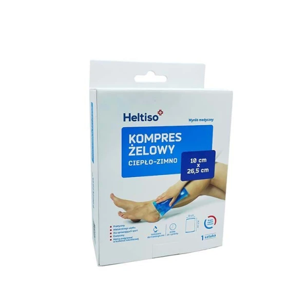 Heltiso, kompres żelowy ciepło-zimno, 10x26,5cm, 1 sztuka