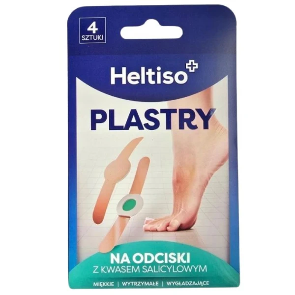 Heltiso, plastry na odciski z kwasem salicylowym, 4 sztuki