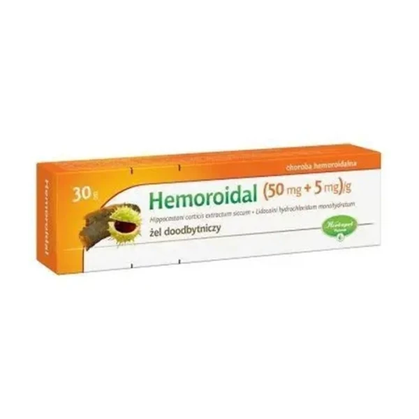Hemoroidal (50 mg + 5 mg)/g, żel doodbytniczy, 30g (dawniej Aesculan)