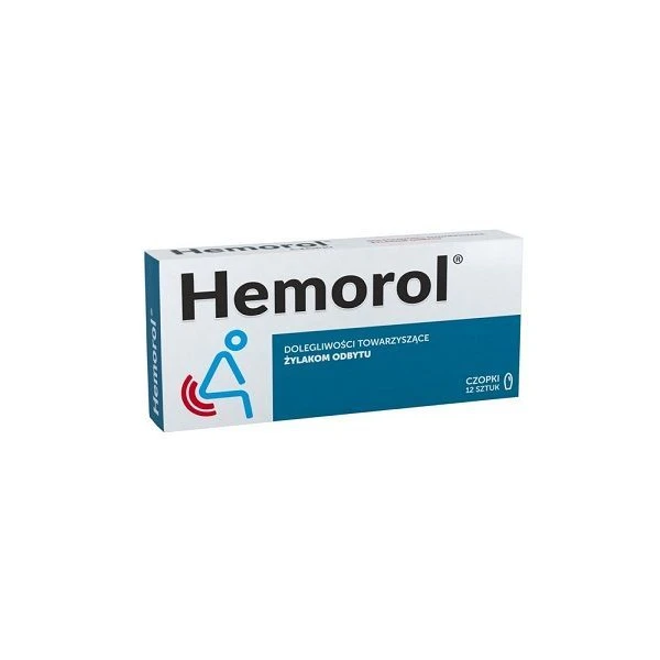 Hemorol, czopki doodbytnicze, 12 sztuk