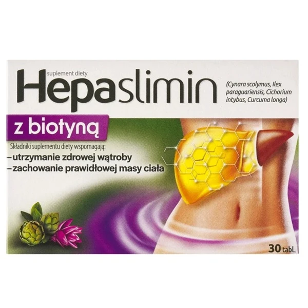 Hepaslimin z biotyną, 30 tabletek