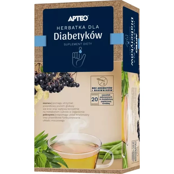 Herbatka dla diabetyków fix, Apteo, 20 saszetek