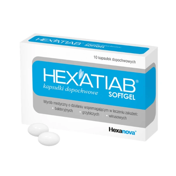 Hexatiab Softgel, kapsułki dopochwowe, 10 sztuk