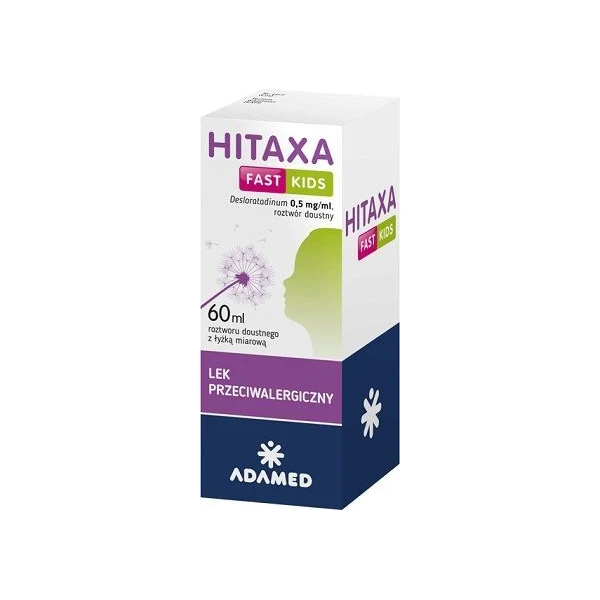Hitaxa Fast Kids 0,5mg/ml, roztwór doustny, dla dzieci po 2 roku życia, 60ml