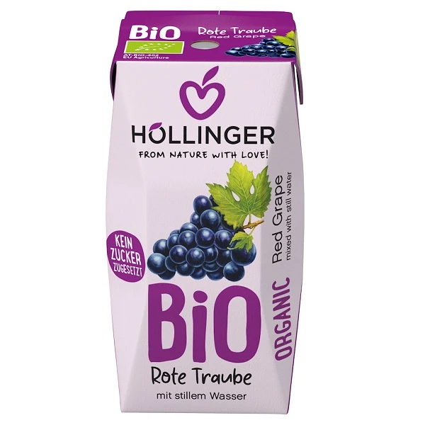 Hollinger, nektar z czerwonych winogron, bez dodatku cukru, 200ml