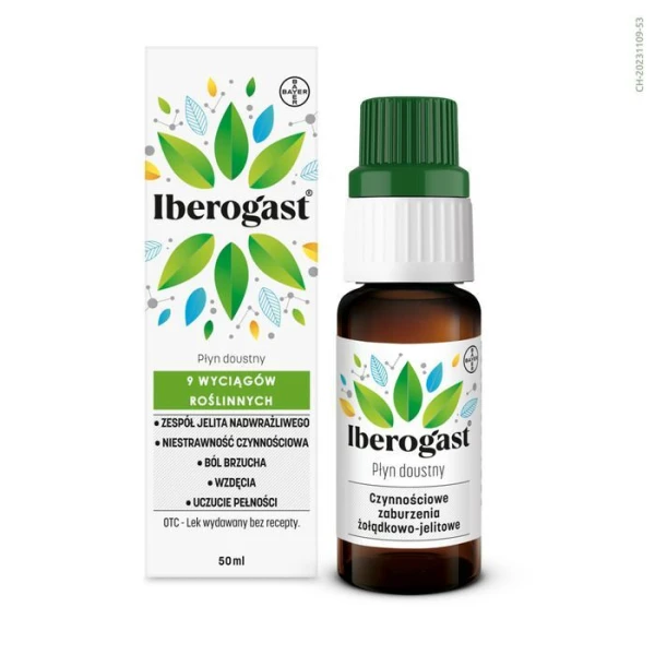 Iberogast, lek złożony, płyn doustny, 50ml